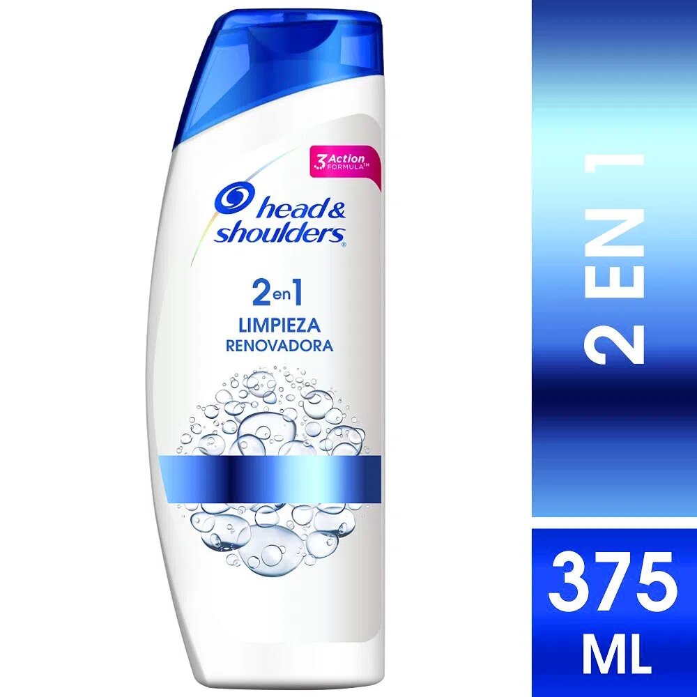 Head & Shoulders Limpieza Renovadora 2 en 1 Shampoo x 375 ml xx